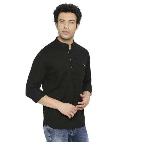 Image of Spykar Men's Slim Fit N /A Full Sleeve Solid Casual Shirts