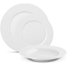 Gerlach 1760 Crockery Set - 18 Pieces - Dinner Service for 6 People - Plate Set - Porcelain Modern