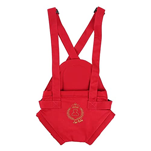 Canguru Cadeirinha Lipi Baby Detalhe Bordado 15Kg Bebê Menino Menina (Vermelho)