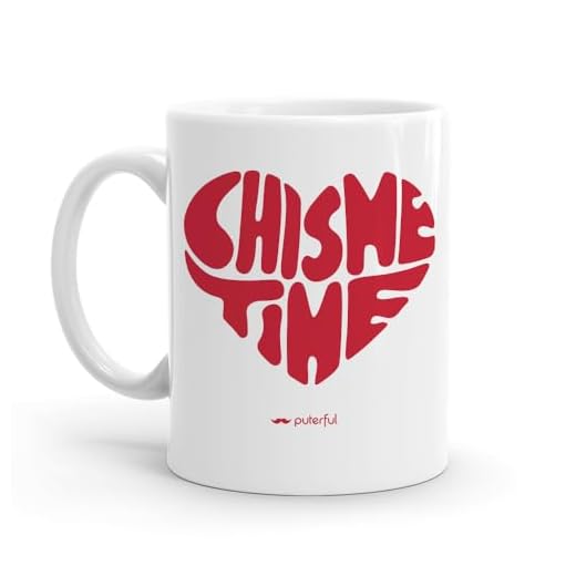 Puterful - Taza Chisme Time - Taza original para café - Resistente al microondas y lavavajillas