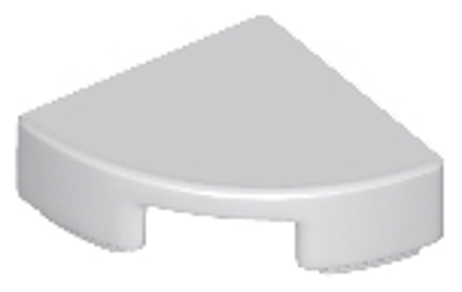 LEGO Tile, Round Quarter Circle 1 x 1, Part 25269 (Light Bluish Gray, 10, Bricks) — image 1