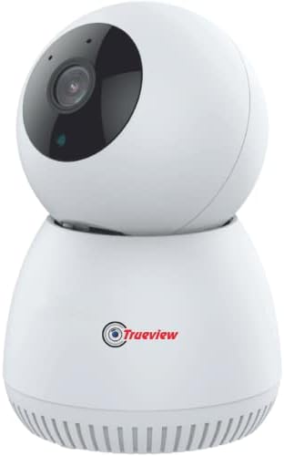 Trueview 3MP WiFi Robot Security Camera | 360° Pan Tilt | All-Time Color Night Vision | AI Auto Tracking & 2-Way Audio | Alexa Compatible | Supports 256GB Memory Card | STQC Certified for Privacy