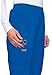 CHEROKEE Women's Workwear Elastic Waist Cargo Scrubs Pant, Royal, Medium-Petite