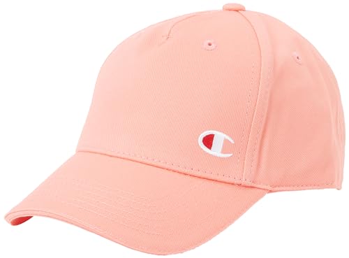 Champion Icons Accessories-805974 Woven Cotton Twill C-Logo Gorra de béisbol, Rosa melocotón, Talla única Unisex Adulto