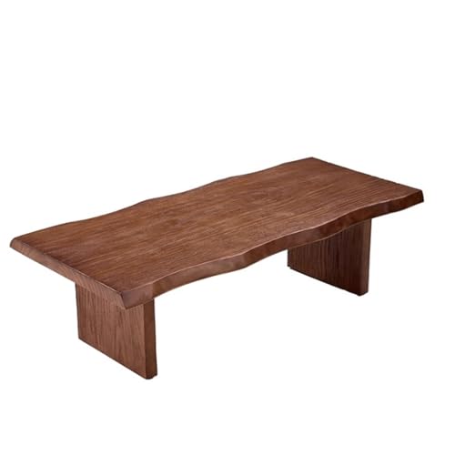 Mesa baja rectangular de madera para salón, tatami, oficina, ahorro de espacio, multifuncional, grano natural