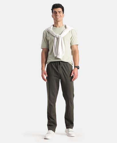 Image of Jockey 9500 Men Super Combed Cotton Rich Regular Fit Trackpant with Side Pockets