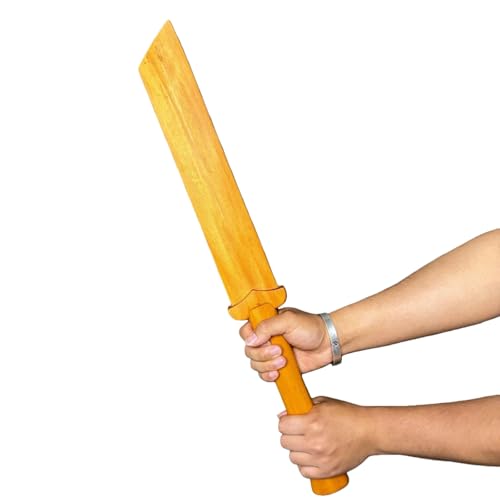 Dekuma 木刀 太極剣 両手 居合刀 模造刀 漢剣の残剣 木製 剣袋付き 長さ63cm 重500g レトロ 演武用 初心者 個人コレクション パーティー 展示 コスプレ用 インテリア 置物 贈り物 記念品 男女兼用 (B)