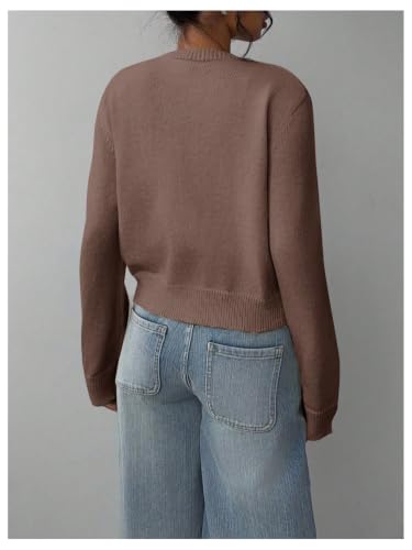 Image of SOLY HUX Women's Button Down Cropped Lightweight Cardigan Sweater Cute Fall Fashion 2026