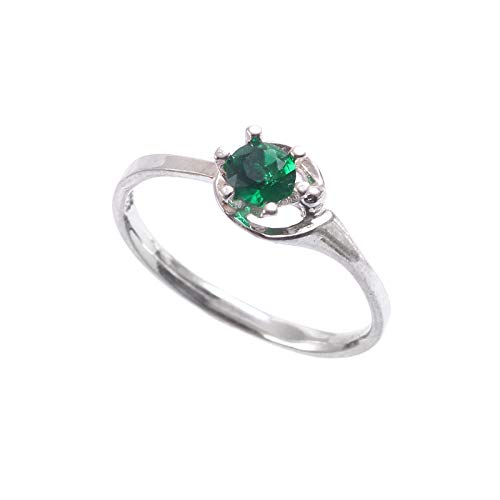 Bague diopside de chrome en argent 925 pour illuminer vos tenues