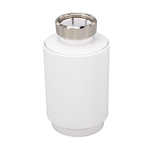 Spacnana Válvula de Radiador con Termostato Inteligente Válvula de Radiador Inteligente ABS Pantalla LED Control de Aplicación 41 a 86 Fahrenheit Calefacción Interior con Ahorro de Energía para