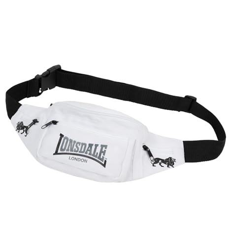 Lonsdale Taille Unique : Blanc/Noir/cendré, Blanc/Noir/cendré, Taille Unique, Sac Banane