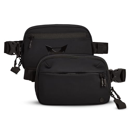 Vertx Everyday Tactical Fanny Pack + - 100% Nylon Fanny Pack for Men and Women with CCW-Ready Design and Rapid Access Tab - Black - 2L