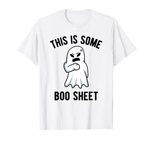 This Is Some Boo Sheet Funny Halloween Ghost Men Women Maglietta