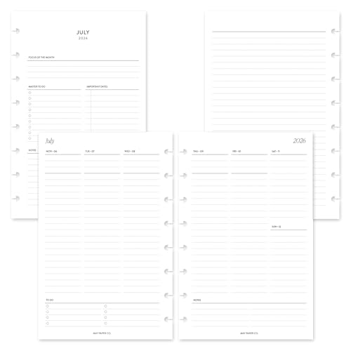 Agenda semanal 2026/2027 para evitar el desorden diario con inserto media carta