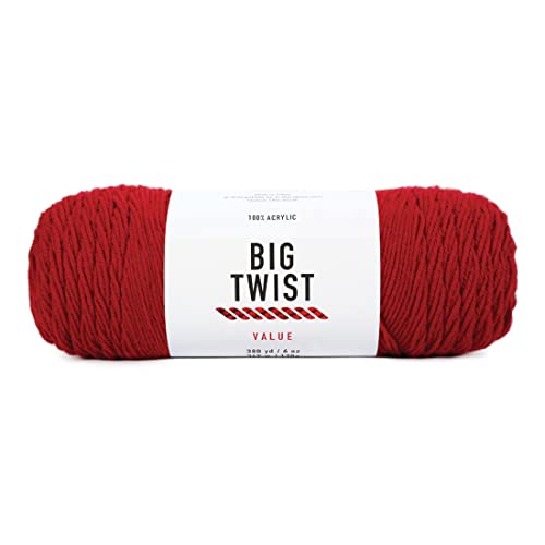 Image of Craftz Worsted Yarn (Deep Red) - 100% Acrylic, 6 oz, 380 Yards