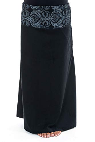FANTAZIA Jupe Longue Imprime Ethnique Chic Cali - Taille S au XXXL Noir Cover