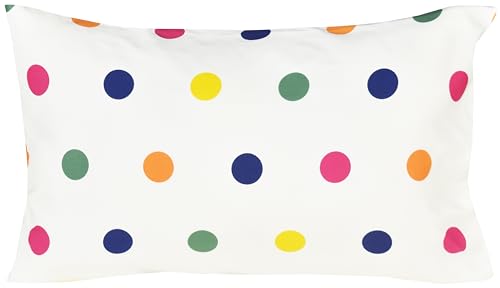 Image of Scientific Sleep Rainbow Dot Colourful 100% Cotton 4 Pc Queen Bed Sheet Set Kids Toddler Teen, Flat Sheet & Fitted Sheet & Pillowcase Kids Bedding Set (Rainbow Dot, Queen)
