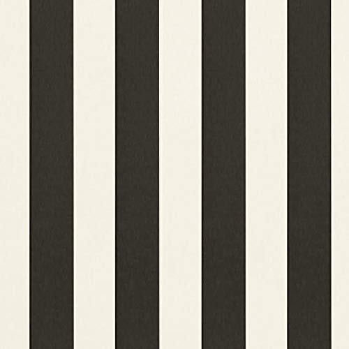 Premium Black & White Stripe Indoor/Outdoor Upholstery Fabric – 54" Wide, Water-Resistant, Fade-Resistant, Perfect for Cushions, Drapery, and DIY Projects