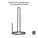 Umbra Squire Paper Towel Holder Stand, Metal Dispenser for Kitchen or Bathroom Countertop, Black Medium