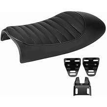 Motorcycle Seat PU Leather Vintage Cafe Racer Seat Racer Saddle Flat Sea for CG125 GN CG CB400SS B, Car modifiion/retrofitting,Car interior and exterior decoration modifiion