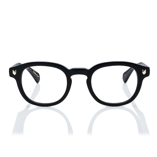 Image of Shisen Fox KITSUNE 2.0 Only Frame With Demo Lens | Oval Classic Eye Frames for Men & Women | Stylish Full Rim Specs Frame for Men | Premium Acetate Spectacles Unisex Fit