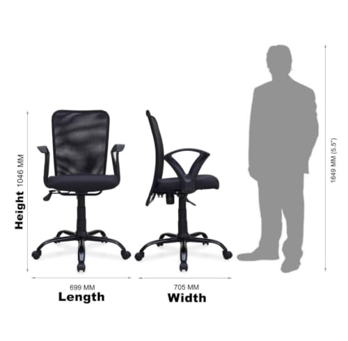 Image of F.L New 360 Swivel Revolving Chair - Ergonomic Design, Adjustable Height, Perfect for Home Office, Living Room, and Gaming
