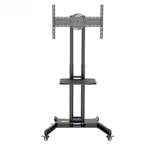 Soporte de TV motorizado para techo negro ajustable en altura miniatura 1