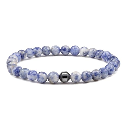 Bracelets de mariage pour femmes HJZZQH en pierres noires naturelles et perles