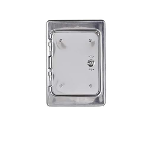 FIREFIX 2093/01 Puerta de chimenea de acero inoxidable V2A, dimensiones nominal: 140 x 200 mm – Dimensiones exteriores: 230 x 290 mm