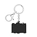 BAMAY Acrylic Camera Keychain Vintage Jewelry 90s 80s Accessories Nostalgia Gifts for Women Photographers Girls Purse Charms (Black)