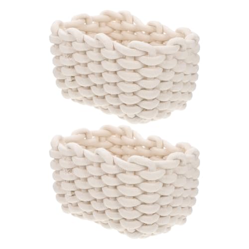 Texture confortable panier de rangement pour petits objets éparpillés sur table - 2