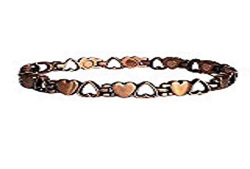 MariVilla Magnetic Copper Bracelet Hearts
