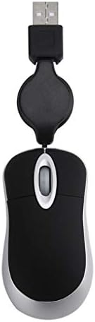 Lovely Mini Wired Mouse Retractable USB Cable Ergonomic Office Computer PC Laptop Gaming Mice