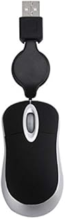Lovely Mini Wired Mouse Retractable USB Cable Ergonomic Office Computer PC Laptop Gaming Mice
