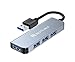 Price comparison product image USB 3.0 Hub, BEST CABLE 4-Port USB Data Hub Ultra Slim Compatible with Oculus Rift S, Mac Pro/Mini, Microsoft Surface Series, Surface Pro 2017,XPS, Notebook PC, Mobile HDD and More