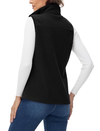 Rdruko Women's Fleece Vest Lightweight Warm Outerwear Sleeveless Jacket with 5 Pockets for Fall & Winter2