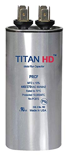 Condensateur permanent 80 uF 440V pour pompe et compresseur Titan Hd PRCF80A