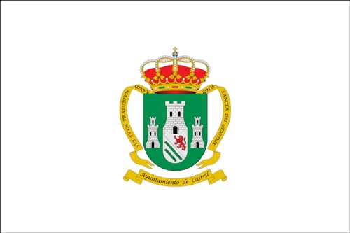 Drapeau large Castril Granada d'Andalousie pour mât extérieur