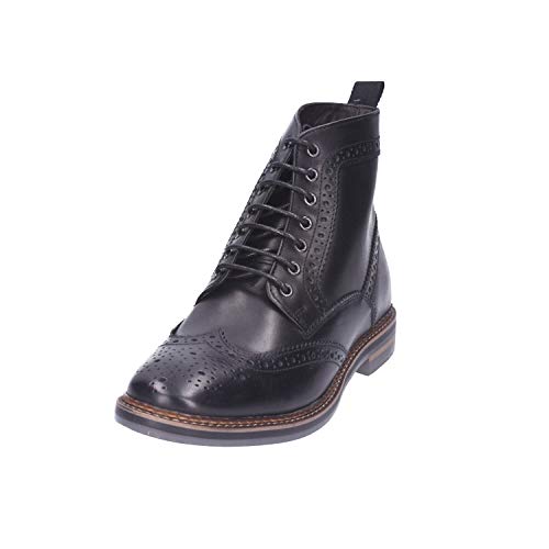 Base London Stivali Brogue Ceroso Mens Hurst 8 UK/...