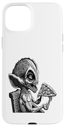 Funny UFO Alien Pizza Believers Camiseta I Want To Leave Carcasa para iPhone 15 Plus