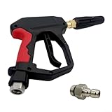 Hochdruckreiniger-Zubehör-Schaum-Pistole aus 304 Edelstahl mit Knickschutzschlauch-Schnittstelle und zuverlässiger Auslösefunktion (1/4)