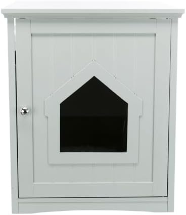 Trixie Furniture Litter Box Enclosure (Gray) Hidden Litter Box fo...