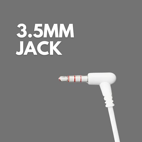 Image of Loud Pro Wired Earphone with Powerful HD Mic for Clear Sound, in-Line Volume Controller & Noise Cancellation Compatible with only 3.5mm Jacks in Mobiles- White