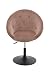 HNNHOME Abbey Home - Taburete de bar giratorio ajustable en altura para sala de estar, salón de ocio, color rosa, terciopelo