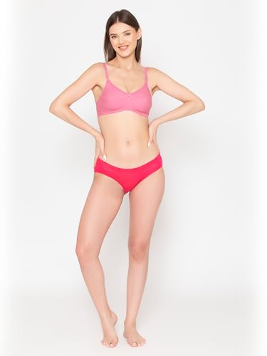 Image of Groversons Paris Beauty Women's Non-Padded Wire-Free Full Coverage Cotton Bra | Adjustable Straps | Hook & Eye Closure | Soft Everyday Bra
