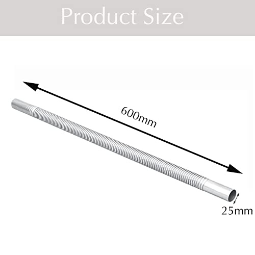 Roestvrijstalen uitlaatslang uitlaatpijp uitlaatslang 60cm lange Ø 25 mm staande verwarming brandstoftank uitlaatpijp… - Afbeelding 3