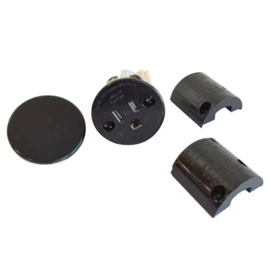 Sillites Self Contained Receptacle - Tamper Resistant (Black - 8 Pack)