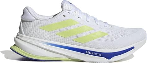 Adidas, Mens, Supernova Rise 2 Running Shoes, White/Zero Metallic/Pulse Lime, 14, D - Medium