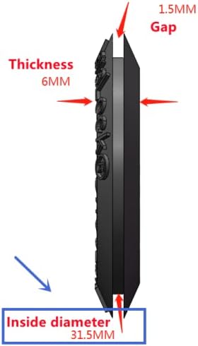 Miniatura 2 de LavaLock Ojal de sonda de temperatura negra, pasador de puerto de sonda térmica para ahumador de barbacoa, aunque para orificio de 1 pulgada o 1.25