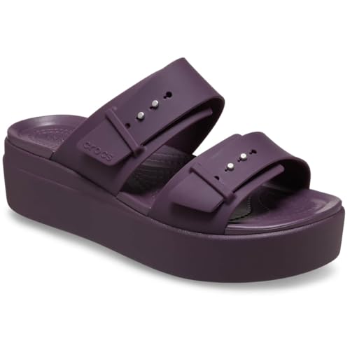 Image of Crocs Women's Brooklyn Buckle Low Wedges